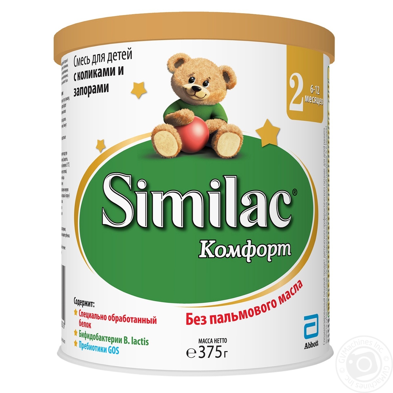 

Смесь Similac Комфорт 2 для детей с коликами и запорами 375г