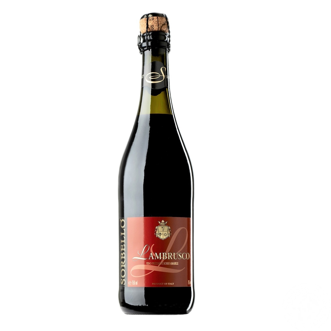 

Вино игристое Lambrusco Sorbello IGT Rosso 8% 0,75л