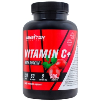 Vansiton Natural Supplement Vitamin C Complex with Rose Hips 120 tablets - buy, prices for ULTRAMARKET - photo 1