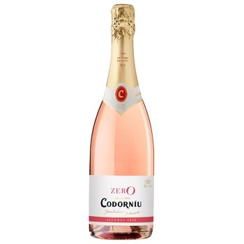 Вино игристое Codorniu Zero розовое сухое безалкогольное 0% 0,75л - купить, цены на ULTRAMARKET - фото 1