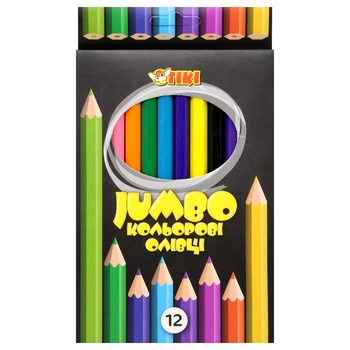 Tiki Jumbo Color Pencils 12 colors - buy, prices for Za Raz - photo 1