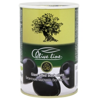 Olive Line Pitted Big Black Olives 420g - buy, prices for ULTRAMARKET - photo 1