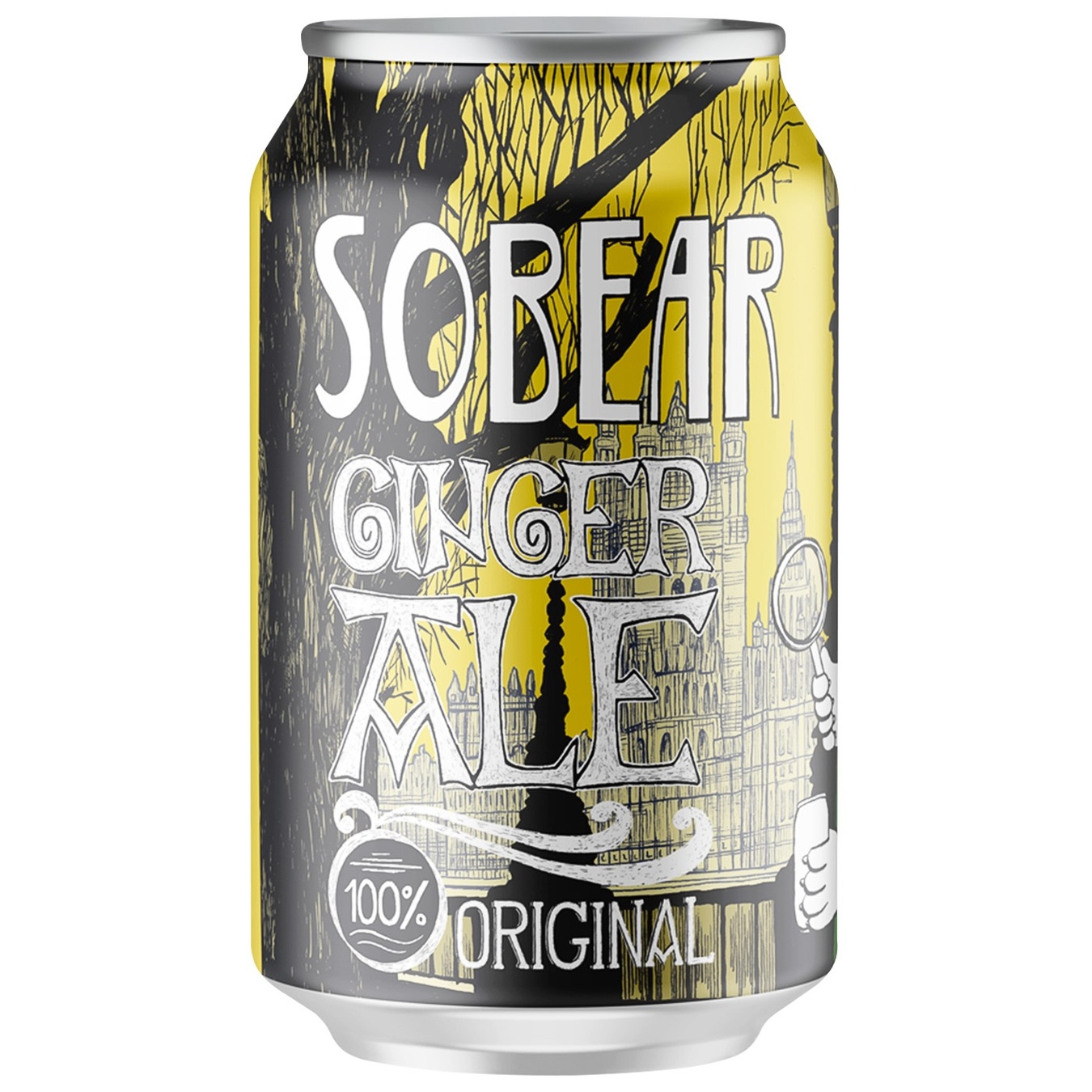 

Напиток Sobear Ginger Ale газированный 0,33л
