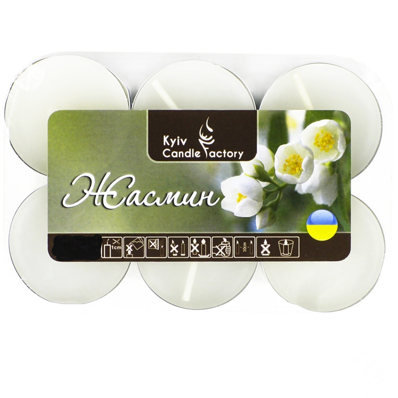 

Свеча Kyiv Candle Factory жасмин 6шт