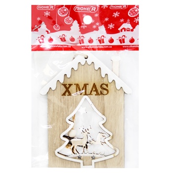 PioneR House Christmas Tree Pendant 12.5x10cm - buy, prices for NOVUS - photo 1