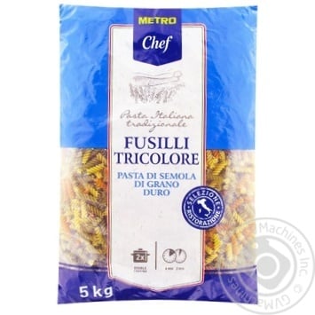 Макарони Metro Chef Fusilli Tricolore 5кг