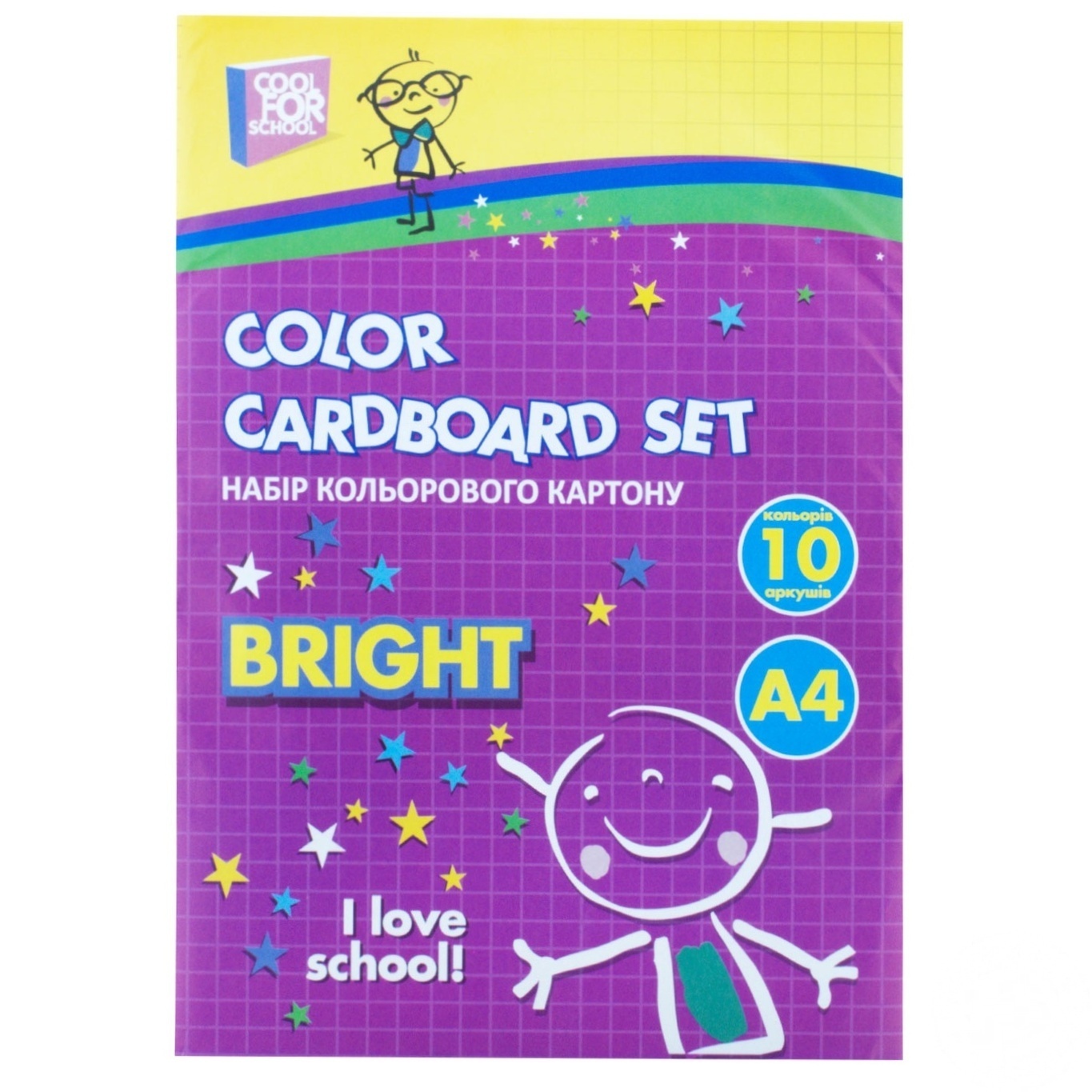 

Картон цветной Cool For School 10 листов