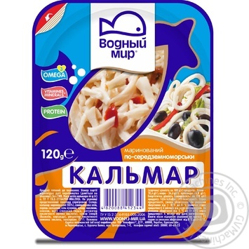 Seafood squid Vodnyi mir pickled 120g - buy, prices for MegaMarket - photo 1