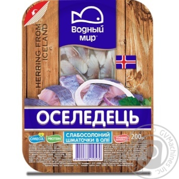 Сельдь Водный мир филе-кусочки в масле 200г купить, цены на МегаМаркет - фото 1
