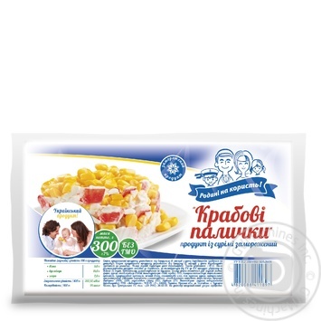 Rodyni na koryst! Frozen Crab Sticks 300g