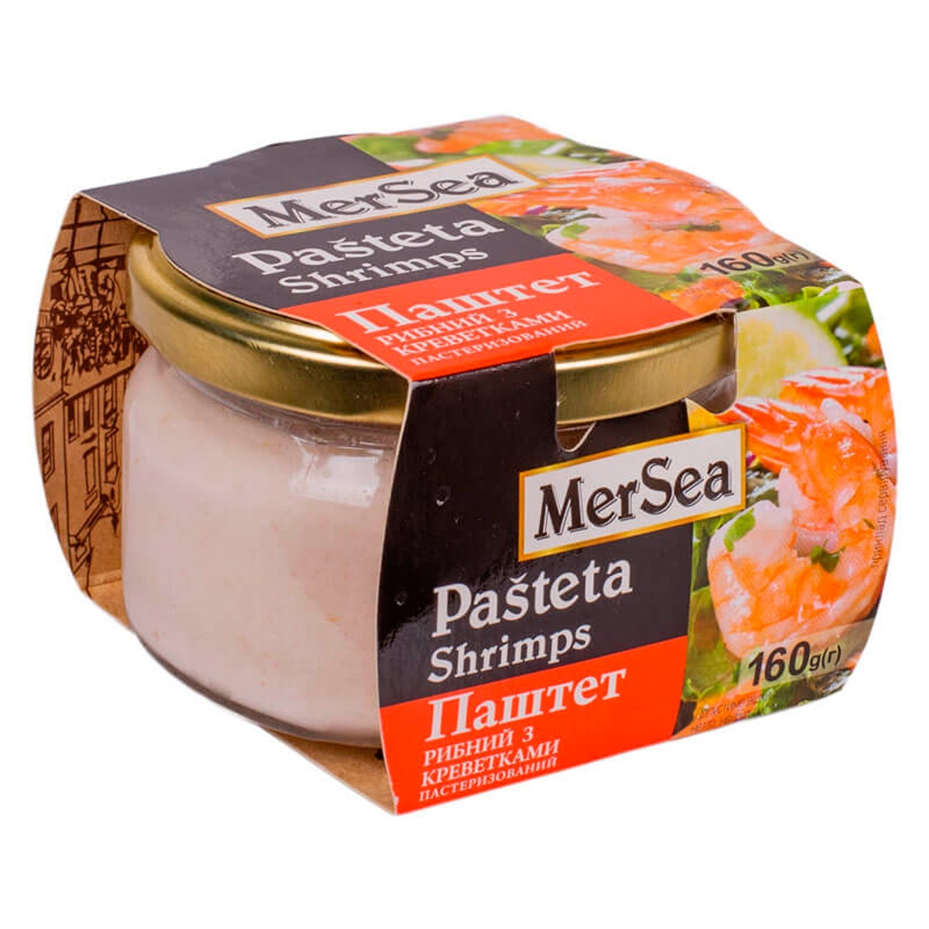 

Паштет рыбный MerSea с креветками 160г