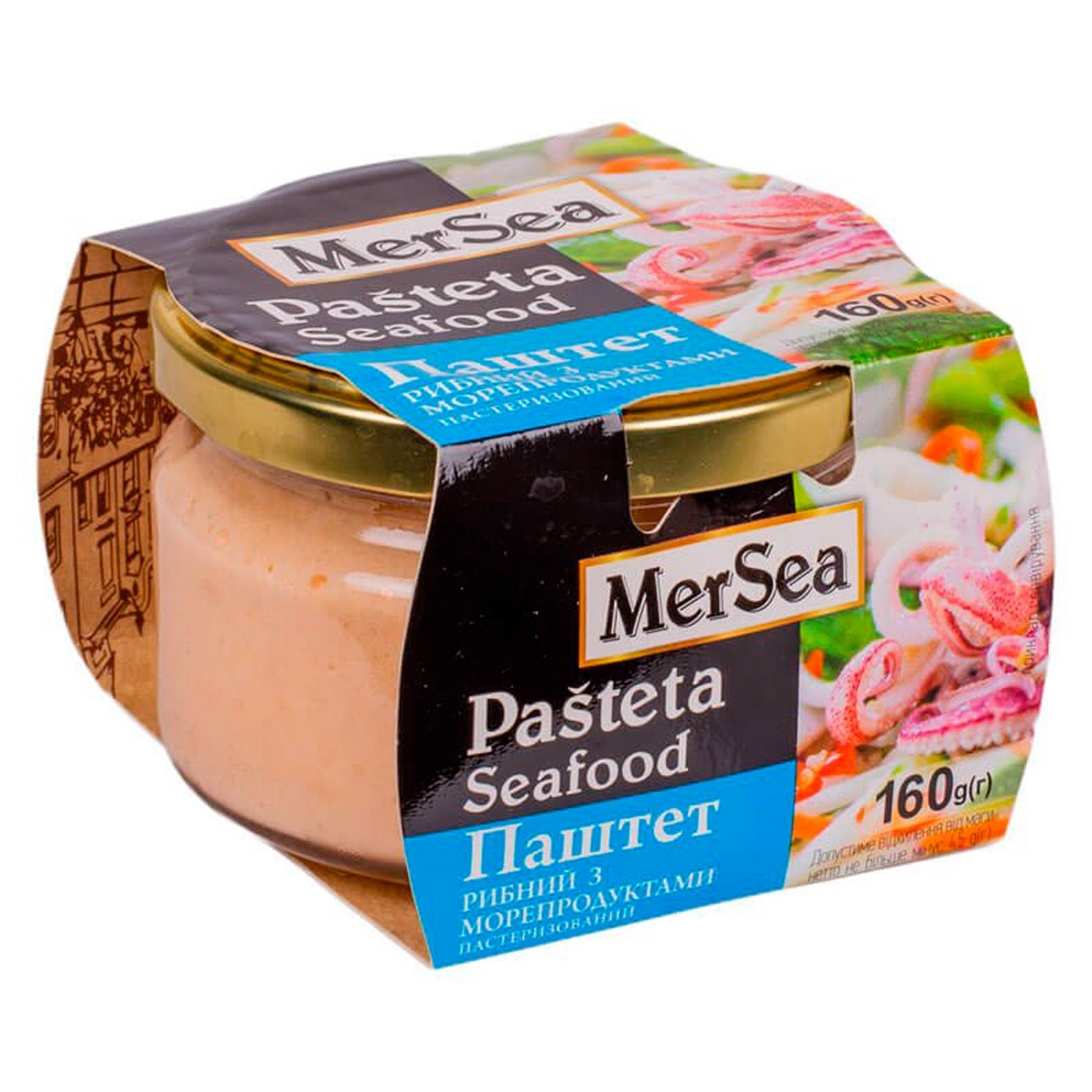 

Паштет рыбный MerSea с морепродуктами 160г