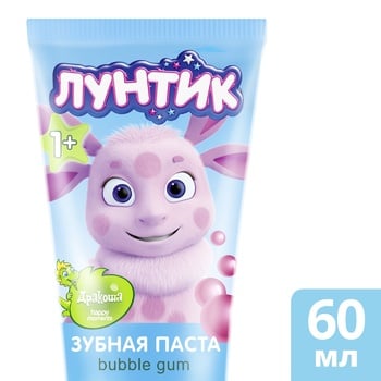 Happy Moments Drakosha Bubble-gum Toothpaste for Children 60ml - buy, prices for ULTRAMARKET - photo 3