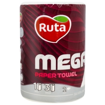 Рушники паперові Ruta Mega двошарові 1шт - купити, ціни на Auchan - фото 1