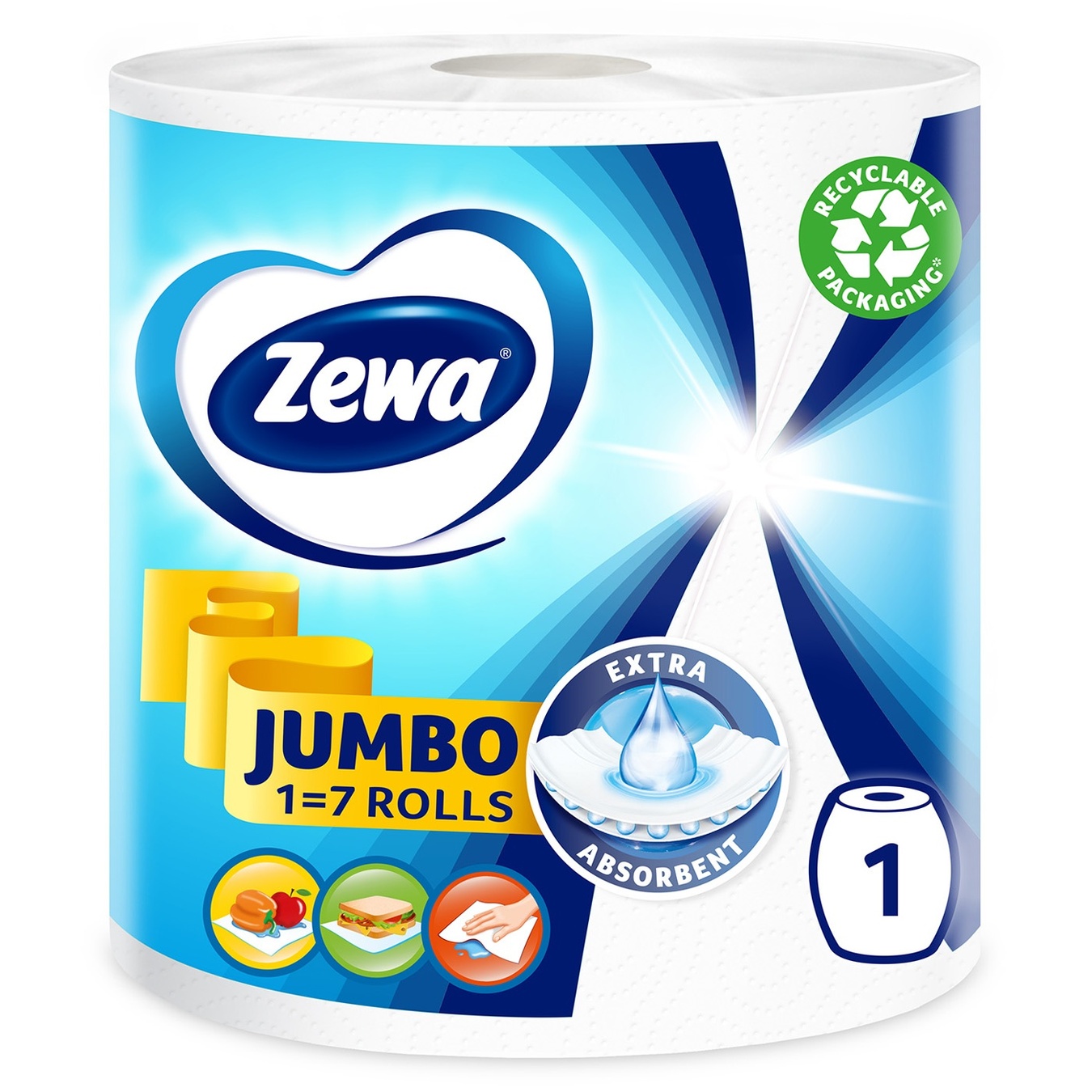 

Бумажные полотенца Zewa Jumbo двухслойный 325 листов