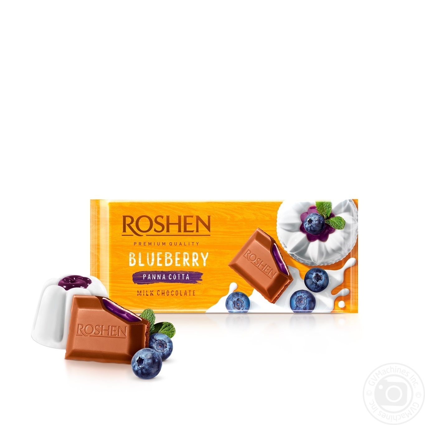 

Шоколад молочный Roshen с начинкой со вкусом черничной панна котты 90г