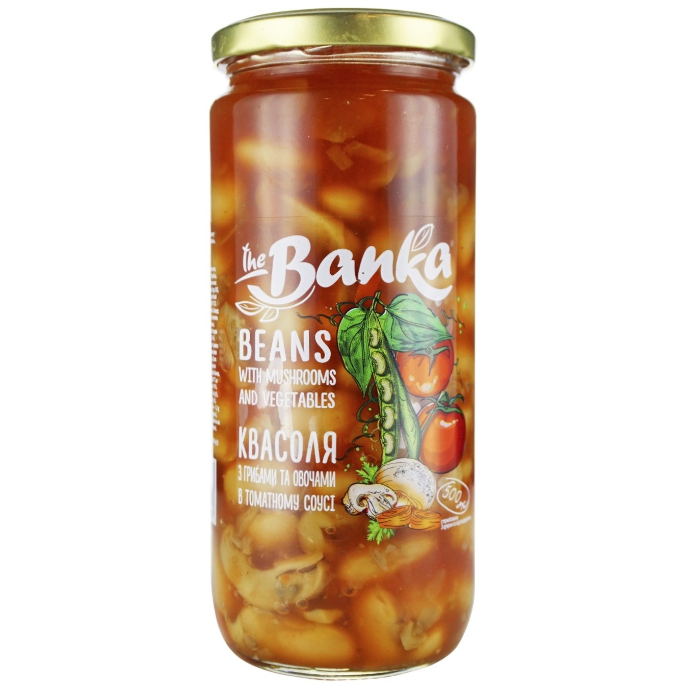 

Фасоль The Banka с грибами и овощами в томатном соусе 500г
