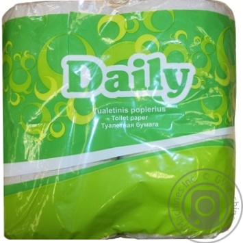 toilet paper daily 4pcs 400g - buy, prices for - photo 1