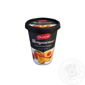 Dessert yogurt Dolche Temptation mango-peach 2.5% 330g plastic cup Ukraine - buy, prices for - photo 10