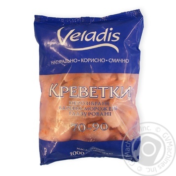 Креветки Veladis 70/90 варено-мороженые 1кг купить, цены на МегаМаркет - фото 1