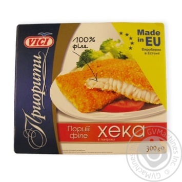 VICI Порції філе хека в паніровці 300г купити, ціни на МегаМаркет - фото 1