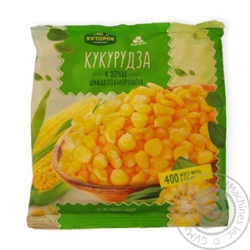 Кукуруза Хуторок селянский в зернах быстрозамороженная 400г купить, цены на МегаМаркет - фото 1