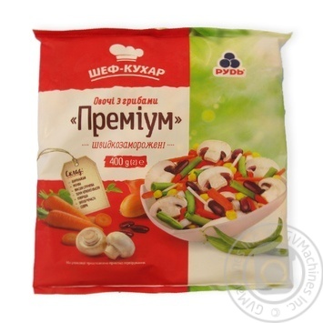 Овочі з грибами Рудь Преміум швидкозаморожені 400г купити, ціни на МегаМаркет - фото 1