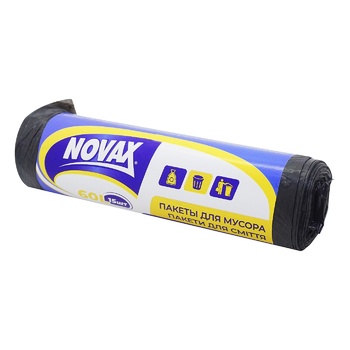 Garbage bags Novax 15pcs 60000мл Ukraine - buy, prices for NOVUS - photo 2