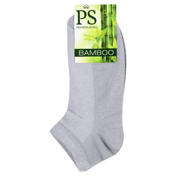 Premier Socks Bamboo Grey Men's Short Summer Socks size 29 - buy, prices for NOVUS - photo 1