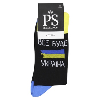 Premier Socks Men's Classic Socks Patriotic with Inscriptions р.25 - buy, prices for - photo 4