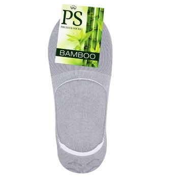 Підслідники Premier Socks Bamboo чоловічі відкриті з силіконом сірі р.29 - купити, ціни на NOVUS - фото 1