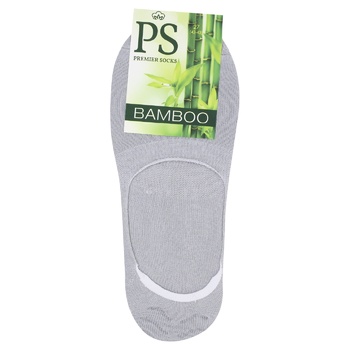 Підслідники Premier Socks Bamboo чоловічі відкриті з силіконом сірі р.27 - купити, ціни на NOVUS - фото 1