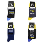 Premier Socks Men's Classic Socks Patriotic with Inscriptions р.25