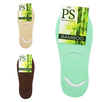 Підслідники Premier Socks Bamboo чоловічі відкриті з силіконом кольорові р.25 - купити, ціни на - фото 1