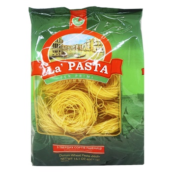 Вироби макаронні La Pasta Гнізда 400г