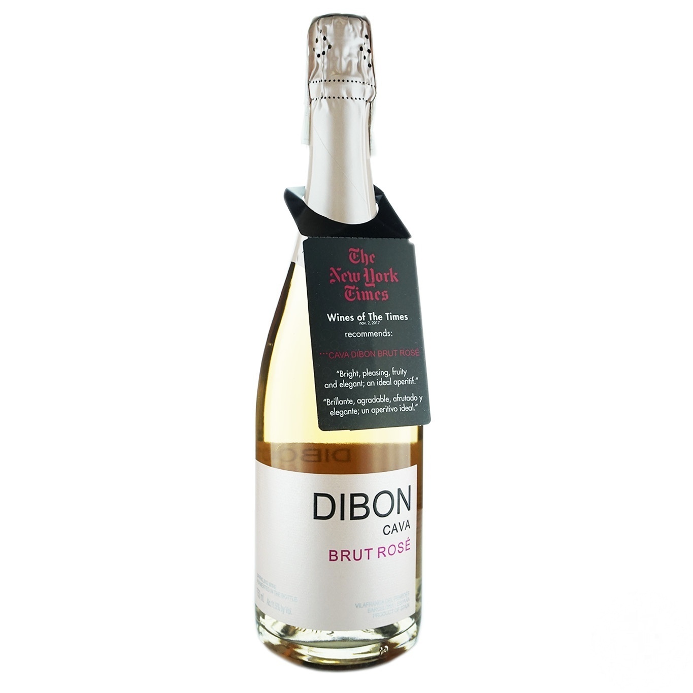 

Вино игристое Dibon Brut Rose розовое сухое 11,5% 0,75л