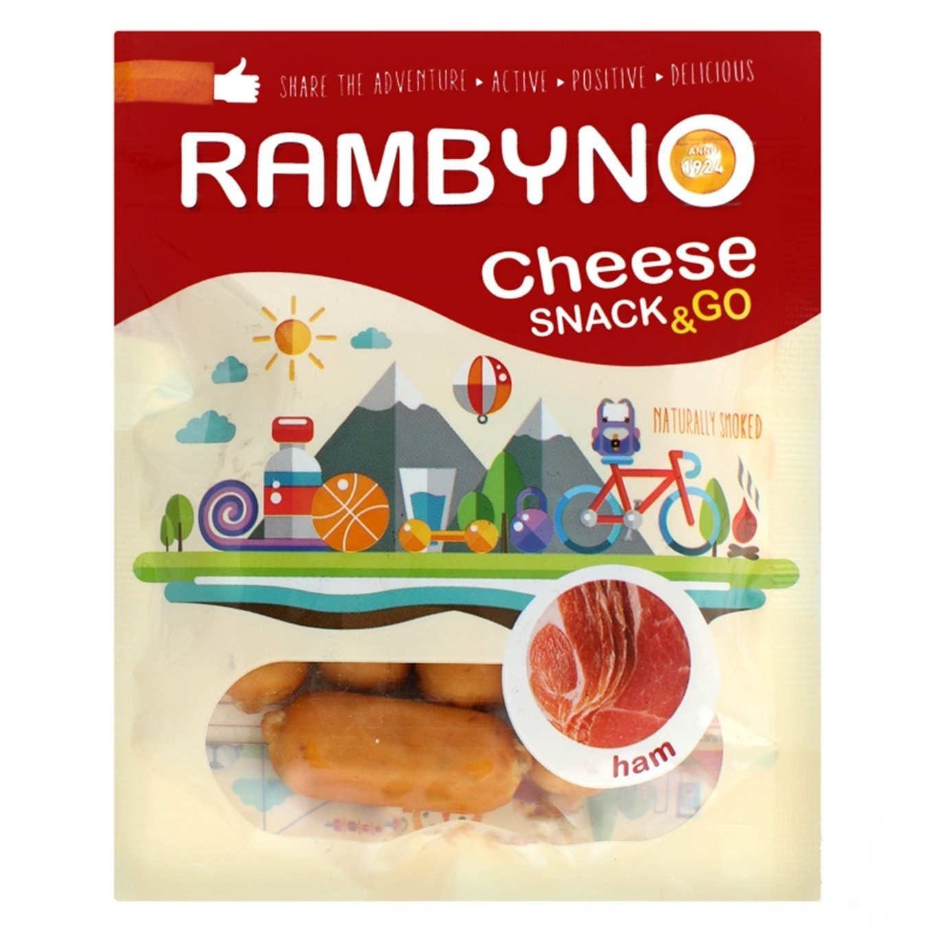 

Сыр Rambyno плавленый копченый с ветчиной 75г