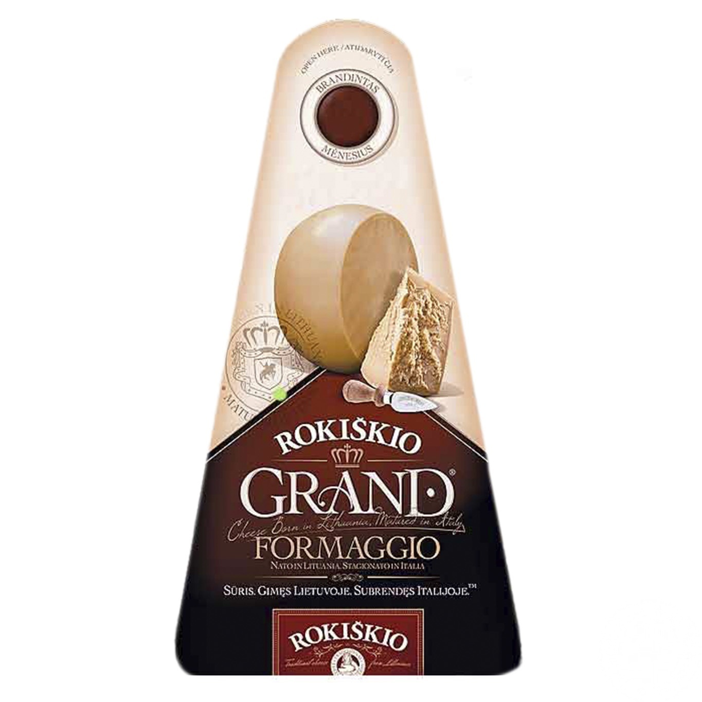 

Сыр Grand Rokiskio твёрдый 37% 180г