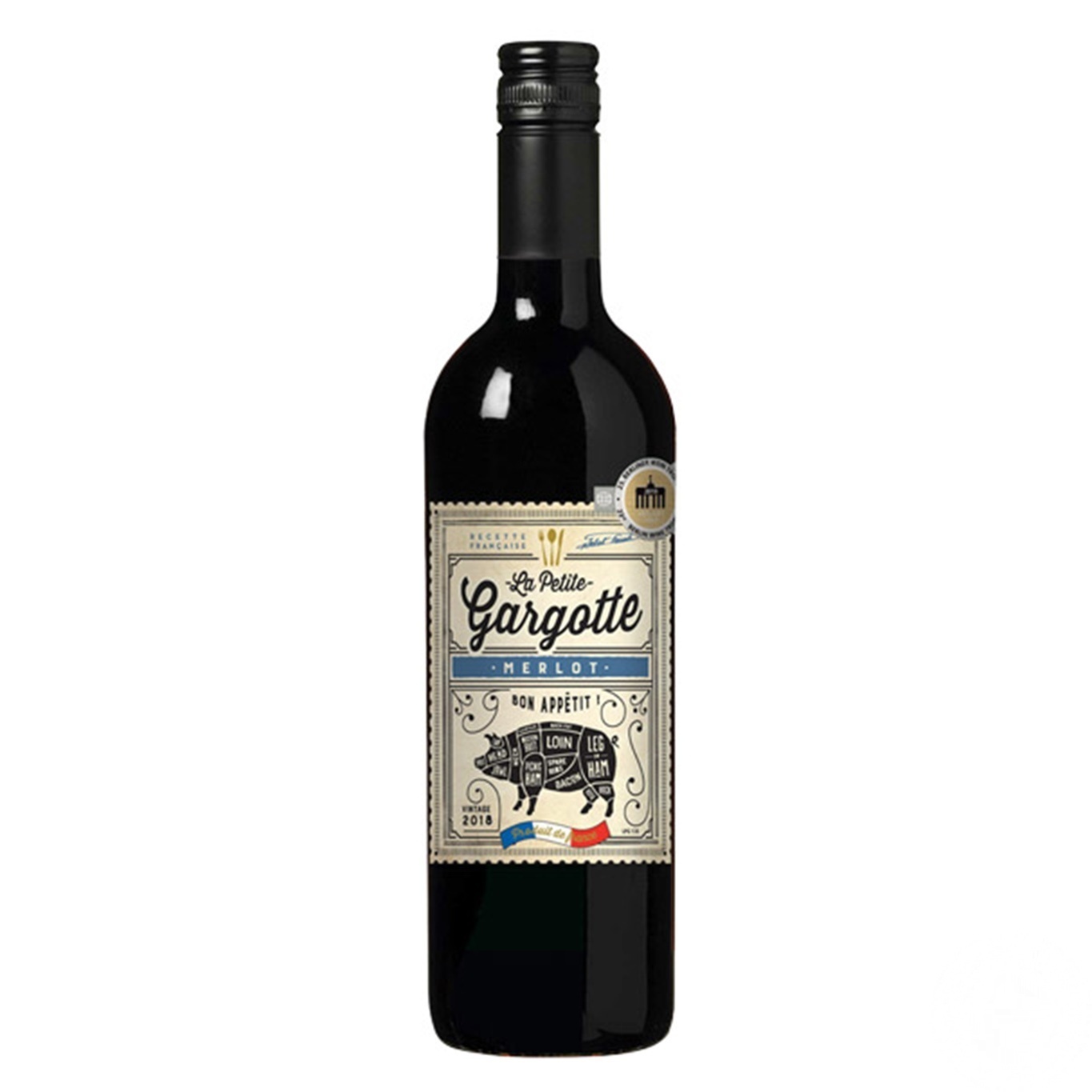 

Вино Gargotte Merlot Pays d'Oc красное полусухое 13,5% 0,75л