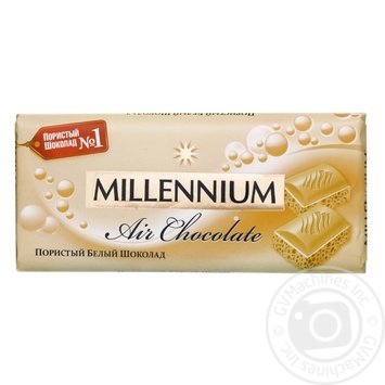 Шоколад білий Millennium Premium пористий 90г - купити, ціни на ЕКО Маркет - фото 3