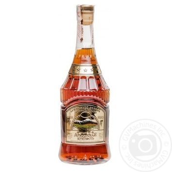 Proshansky cognac factory Armenian fortress 5 stars cognac 40% 0.5l - buy, prices for ULTRAMARKET - photo 1