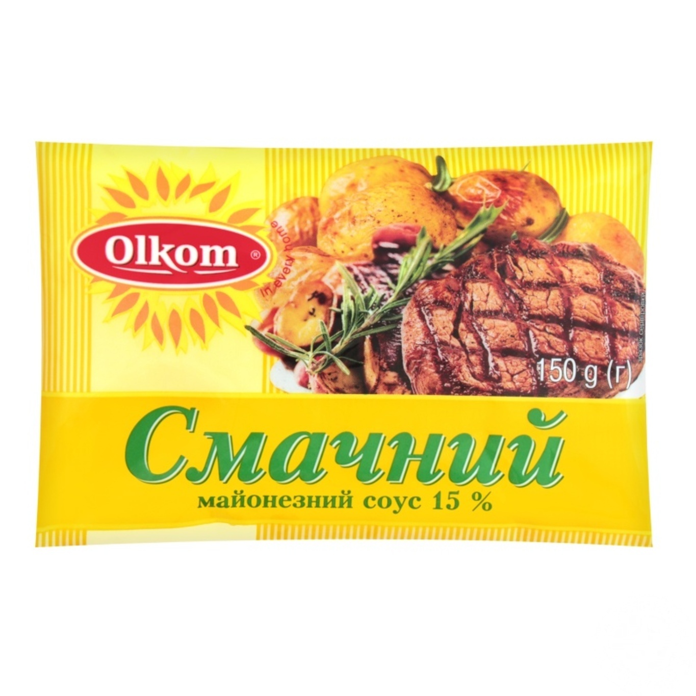 

Майонезный соус Олком Вкусный 15% 150г