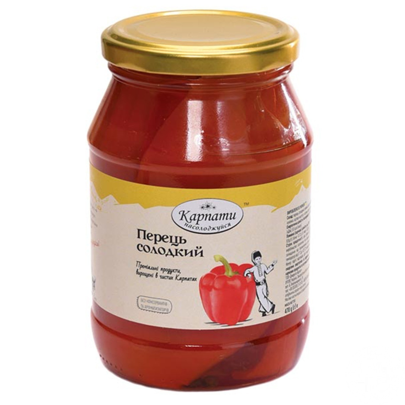 

Перец Карпати Насолоджуйся сладкий маринованный 470г