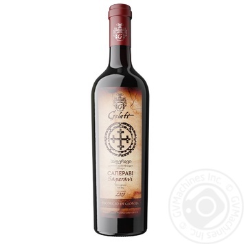 Gelati Saperavi Red Dry Wine 10-13% 0.75l - buy, prices for NOVUS - photo 1