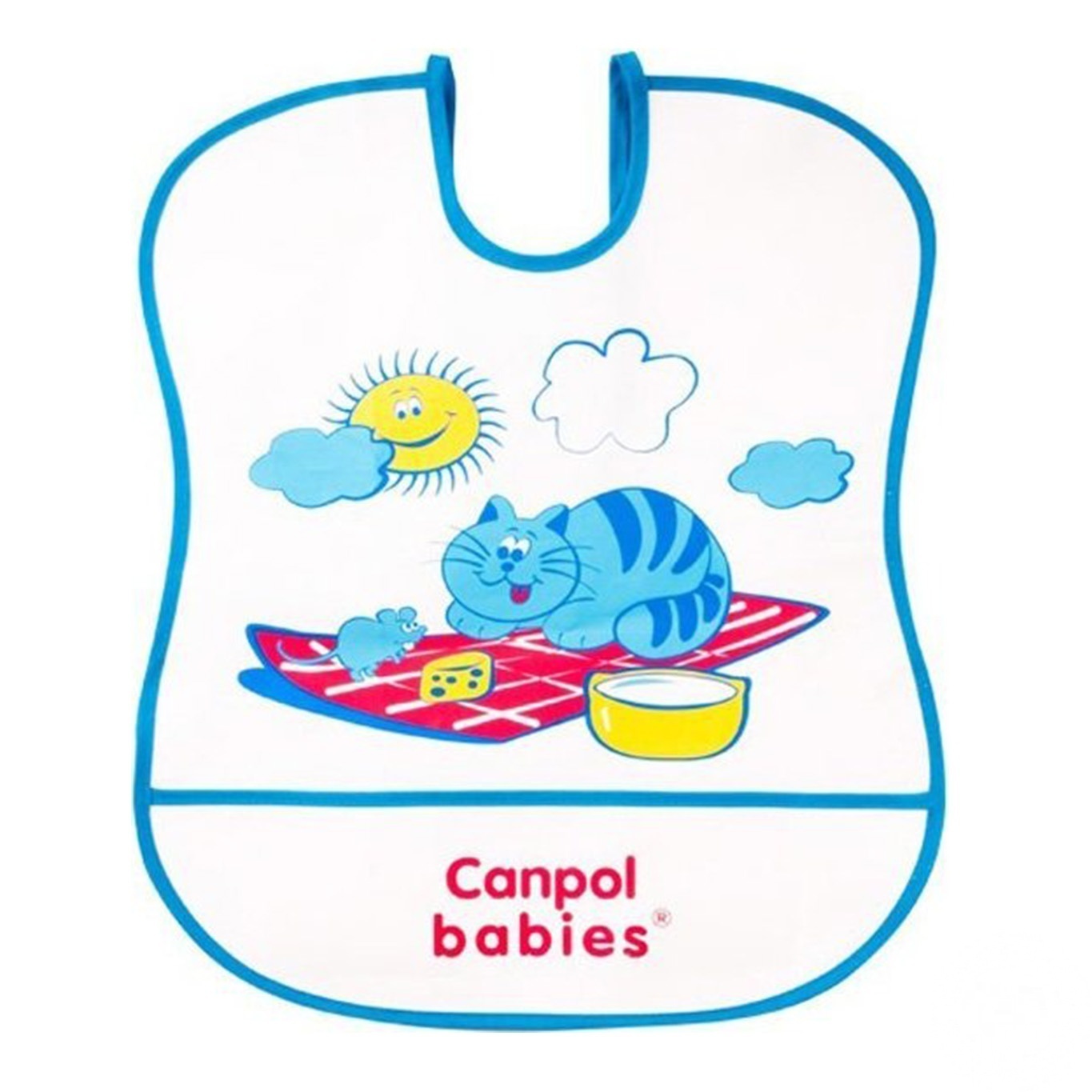 

Слюнявчик пластмассовый Canpol мягкий