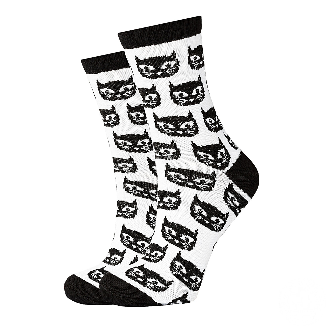 

Носки GoodSox Коты белые женские размер 23-25