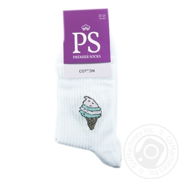 Premier Socks White Children's Socks 16-18s - buy, prices for NOVUS - photo 1