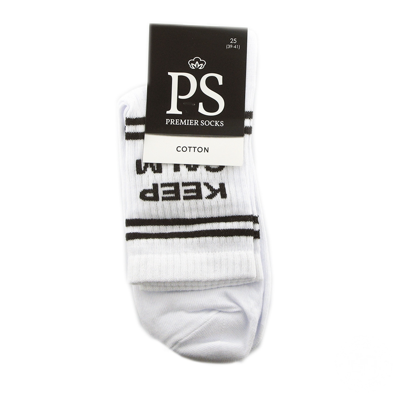 

Носки Premier Socks мужские белые с высокой резинкой 25р