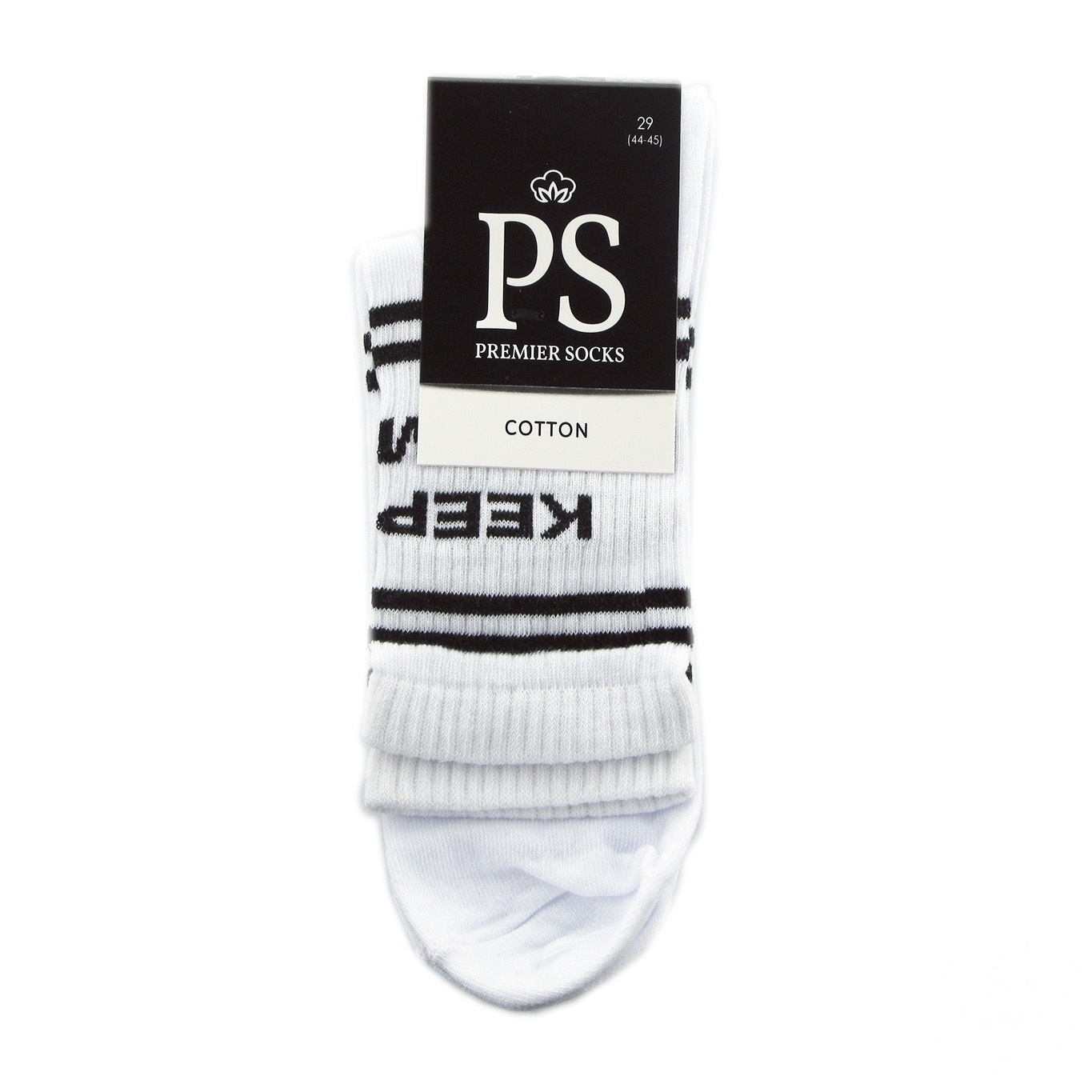 

Носки Premier Socks мужские белые с высокой резинкой 29р