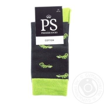 Шкарпетки Premier Socks чоловічі темно-зелені 29р - купити, ціни на NOVUS - фото 1